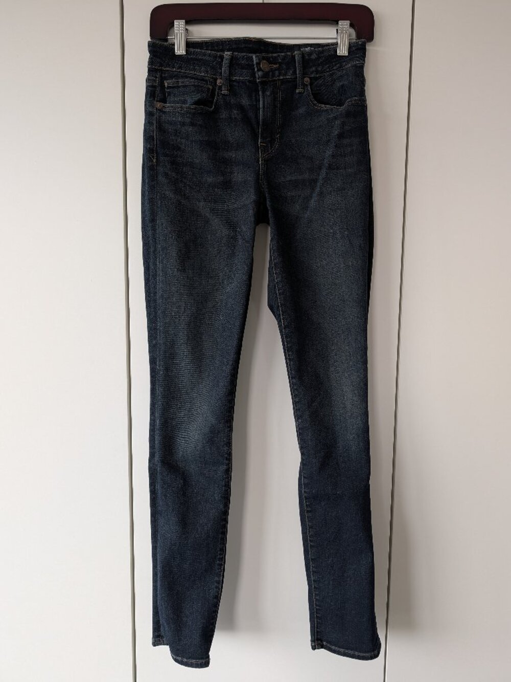 Vince Designer Dark Wash Skinny Denim Jeans Size 25